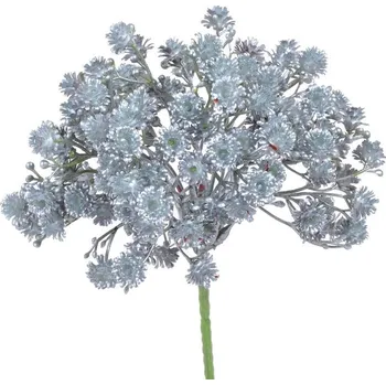 umělá květina Umělá gypsophyla 21 cm - modrostříbrná