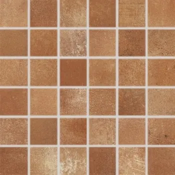 Obklad RAKO Mozaika Rako Via hnědá struktura mat rektifikovaná 30x30 DDM05713 DDM05713