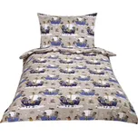 Bellatex Povlečení bavlněné 140x200, 70x90 cm Námořník modrá, šedá 216988930