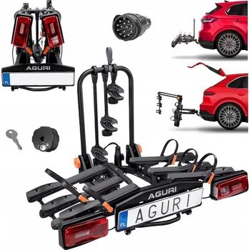 Nosič kol Nosič kol na tažné zařízení Aguri Krab 3 Black