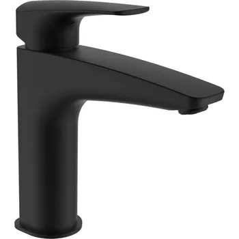 Vodovodní baterie JIKA / LAUFEN Baterie Laufen Laurin umyvadlová stojánková s výtokem, bez výpusti, černá, HF500704428000 HF500704428000