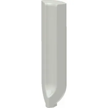 Dlažba RAKO Sokl s požlábkem vnitřní roh Rako Taurus Color světle šedá mat 2x8 TSIRH003 TSIRH003
