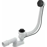 ALCADRAIN Sifon vanový Alcadrain černá-mat, automat komplet délka 80cm A55BLACK-80 A55BLACK-80