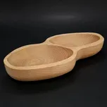 AMADEA Dřevěná miska ve tvaru burákového oříšku, oblé dno, masivní dřevo, 28x13x4,5 cm 108034213