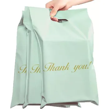 Obálka Mátové kurýrní obálky s uchem 500 × 600 + 70 mm, 50 ks – Thank you