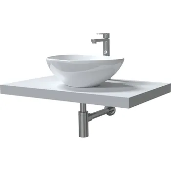 Koupelnový nábytek DŘEVOJAS DPU 80 umyvadlová deska - bílá vysoký lesk