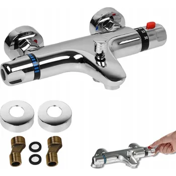 Vodovodní baterie TERMOSTATICKÁ VANOVÁ A SPRCHOVÁ BATERIE NA ZEĎ - TERMOSTATICKÁ SOUPRAVA