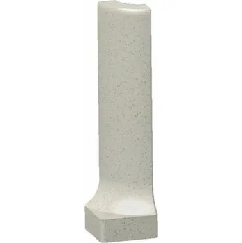 Dlažba RAKO Sokl s požlábkem vnější roh Rako Taurus Granit světle šedá mat 2x8 TSERH078 TSERH078