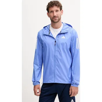 Pánská bunda Běžecká bunda adidas Performance Own The Run JX2249 modrá 55X, vel. XL