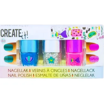 Přípravek na nehty Create it 84134 Sada dívčích laků na nehty, 3 ks