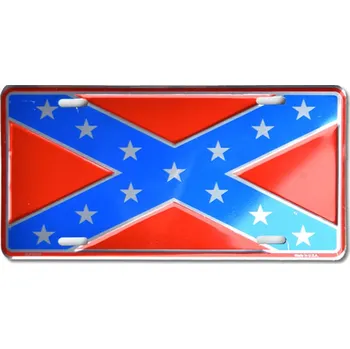 Plechová cedule Americká SPZ Confederate Flag Anodized