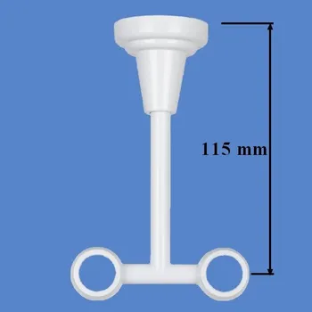 Příslušenství pro garnýž Konzole stropní dvouřadá pro tyč 16mm bílá