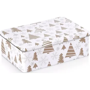 Dóza na potraviny Hit Kovová vánoční dóza na sušenky 20 × 13 × 7 cm