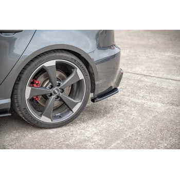 Auto-moto Maxton Design boční difuzory pod zadní nárazník ver.2 pro Audi RS3 8V, černý lesklý plast ABS