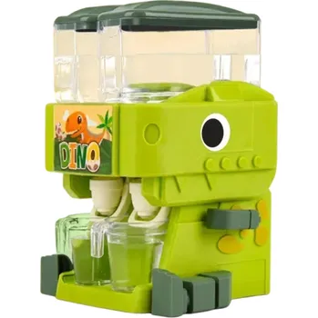 Hračka pro nejmenší Dětský dvojitý dávkovač vody s dinosauří fontánkou Hračka na pití s horkou a studenou šťávou Realistická kuchyňská hra pro děti různé barvy zelená