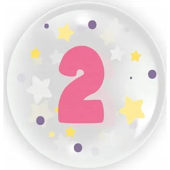 Balónek Tuban balónek číslice 2 kulatý 45 cm