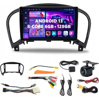 Mobilní telefon ANDROID 13 RÁDIO PRO NISSAN JUKE 2010-2014, ANDROID AUTO, CARPLAY, WIFI, 6GB RAM/128GB