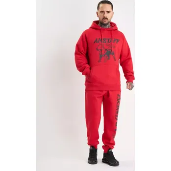 Pánská mikina Amstaff Pánská Souprava Logo 2.0 Hoodie Red/Black
