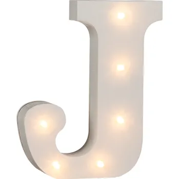 Party dekorace Lampionky.cz Led písmeno svíticí J 16 cm