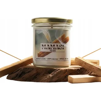 Svíčka Sójová vonná svíčka PALO SANTO MamasiCandle 1 ks