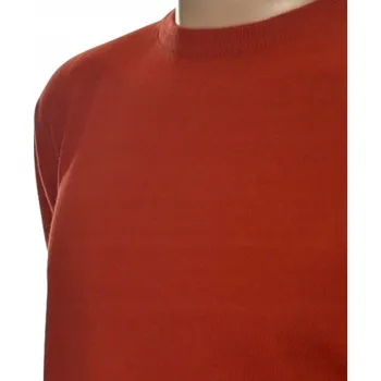 Podprsenka Pánský svetr z kašmíru a merino vlny, kašmírový, velikost 5XL, cihlová barva 174
