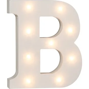 Party dekorace Lampionky.cz Led písmeno svíticí B 16 cm