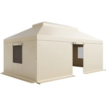 Krycí plachta Vevor Ochranný kryt na altán 3.66×6.10m, PE, se stěnami a sítí