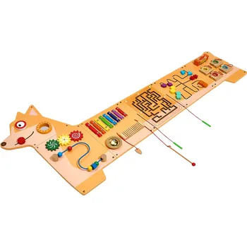 Kancelářský nábytek Vevor Montessori senzomotorická stěnná tabule, 12 aktivit, 3–12 let