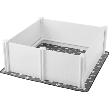 přepravka pro zvíře Vevor Box pro štěňata z pvc 48×48×18.1 inch, nastavitelná dvířka