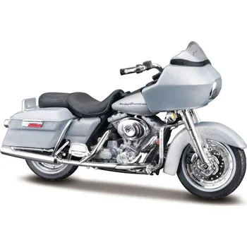 auto na autodráhu Maisto Harley-Davidson FLTR Road Glide 2002 1:18 šedá