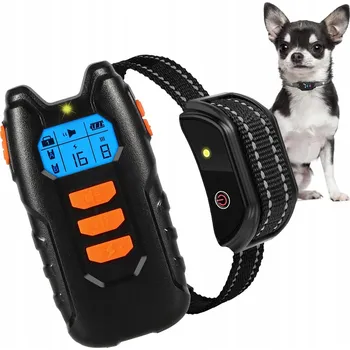 Obojek pro psa Elektrický Výcvikový Obojek pro Psa s Dálkovým Ovládáním, Dosah 300 m