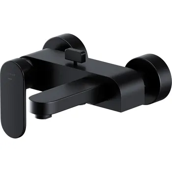 Vodovodní baterie CERSANIT 3D Baterie Cersanit Crea vanová sprchová nástěnná, bez příslušenství, černá, S951-307 S951-307