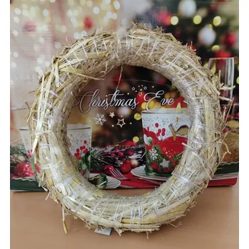 Kroužek na věnec slaměný d25 cm