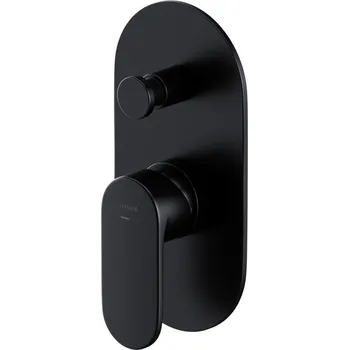 Vodovodní baterie CERSANIT 3D Baterie Cersanit Crea vanová sprchová podomítková, s montážním tělesem, černá, S951-322 S951-322