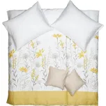 SCANquilt povlečení SATÉN DESIGN virginia smetanovožlutobéžová 240 x 200/70 x 90 cm 183864717