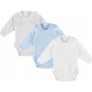 Kojenecký body Chlapecká body s dlouhým rukávem, mix, sada, 3 ks Tup Tup, vel. 74