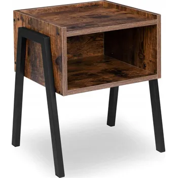 Noční stolek NOČNÍ STOLEK RUSTIKÁLNÍ NOČNÍ STOLEK INDUSTRIÁLNÍ LOFT ZESTÁRLÝ DUB