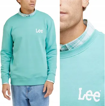 Pánská mikina LEE WOBBLY SWS PÁNSKÁ MIKINA KLASICKÁ LOGO POTISK S