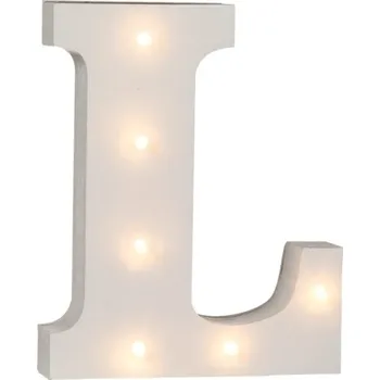 Party dekorace Lampionky.cz Led písmeno svítící L 16 cm