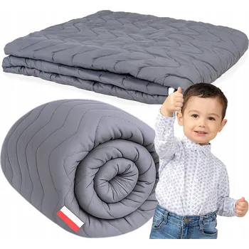 přikrývka LETNÍ PŘIKRÝVKA 90X120 PROŠÍVANÁ LEHKÁ ANTI-ALERGICKÁ MĚKKÁ POHODLNÁ ŠEDÁ