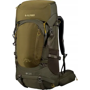 Outdoorové zavazadlo Batoh trekingový turistický cestovní Alpinus Pinnacle 65 l - Olivový