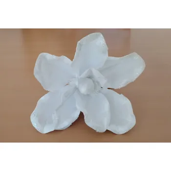 Vánoční dekorace Vánoční hvězda umělý květ bílý MK1135