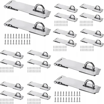 Visací zámek 20X ZÁMEK ZÁPADKA MONTÁŽNÍ SKŘÍŇKY DVEŘE OKNA S UCHYTEM PRO VISACÍ ZÁMEK