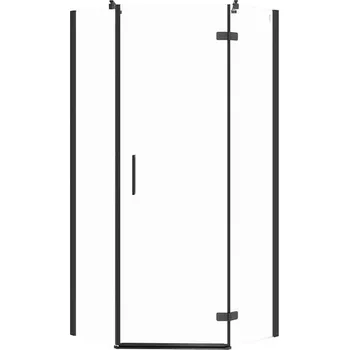 CERSANIT 3D Sprchový kout Cersanit Jota 90x90x195 čiré sklo černý pravý, S160-015 S160-015