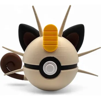 Figurka Meowth Ball Figurka Pokémon Kolekční Pokeball