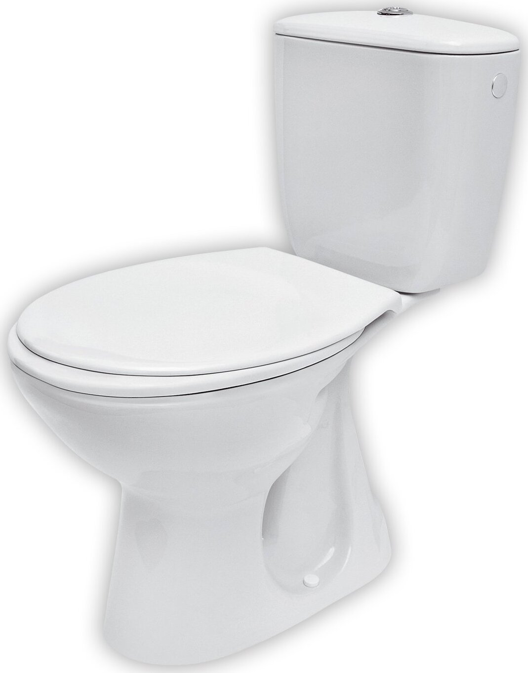 CERSANIT 3D WC mísa Cersanit President 148 kombi bílá 020 spodní odpad nádržka 3/6 sedátko President II polypropylén, K08-029 K08-029