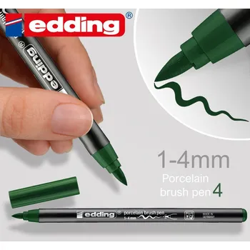 Vypalovací barva na PORCELÁN Fix (popisovač). Šířka 1-4mm odstín č.4 Tm. Zelená