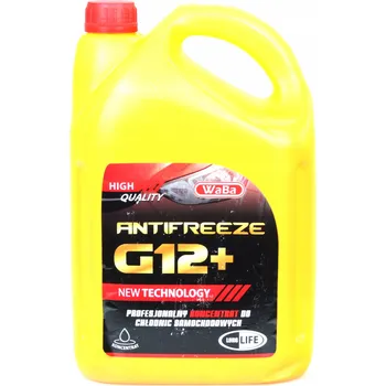 Náplň do chladiče a ostřikovače Koncentrát chladicí kapaliny G12+ -35°C Červený 5L