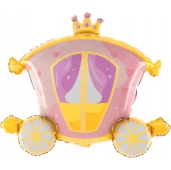 Balónek Fóliový balónek Kočár princezny 74x63 cm