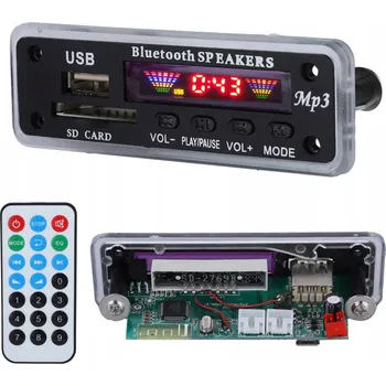 BLUETOOTH MP3 PŘEHRÁVAČ MODUL AUX USB + DÁLKOVÉ OVLÁDÁNÍ